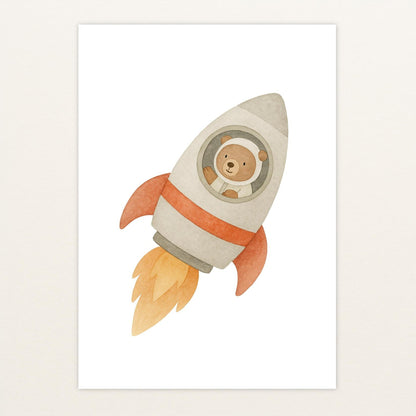 Balu der Bär - Motiv: "Rakete" Poster von tinylearner