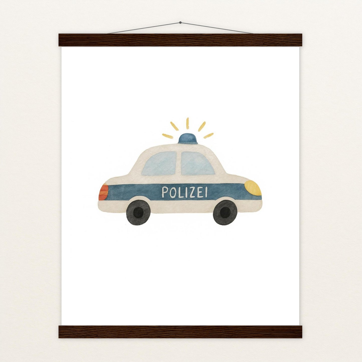 Polizei Poster mit Leisten von tinylearner