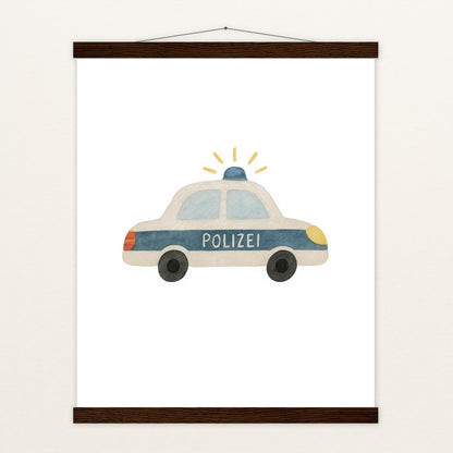 Polizei Poster mit Leisten von tinylearner