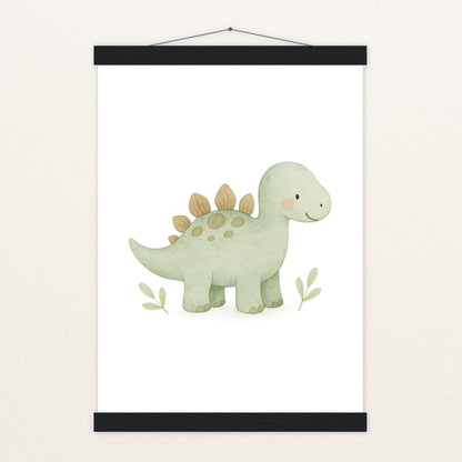 Dinosaurier Stegosaurus Poster mit Leisten von tinylearner