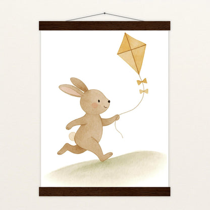 Holly der Hase - Motiv: "Drachen" Poster mit Leisten von tinylearner