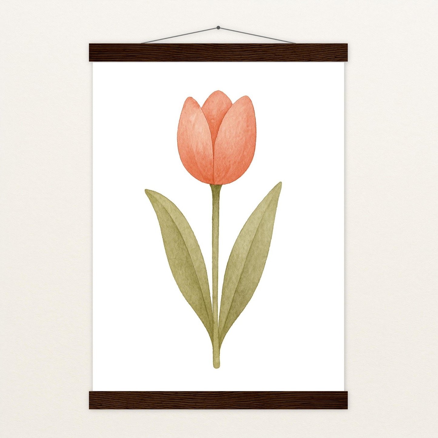 Tulpe Poster mit Leisten von tinylearner