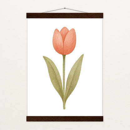 Tulpe Poster mit Leisten von tinylearner