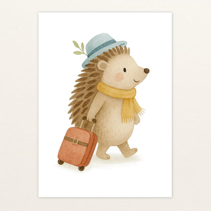 Iggi der Igel - Motiv: "Reisen" Poster von tinylearner