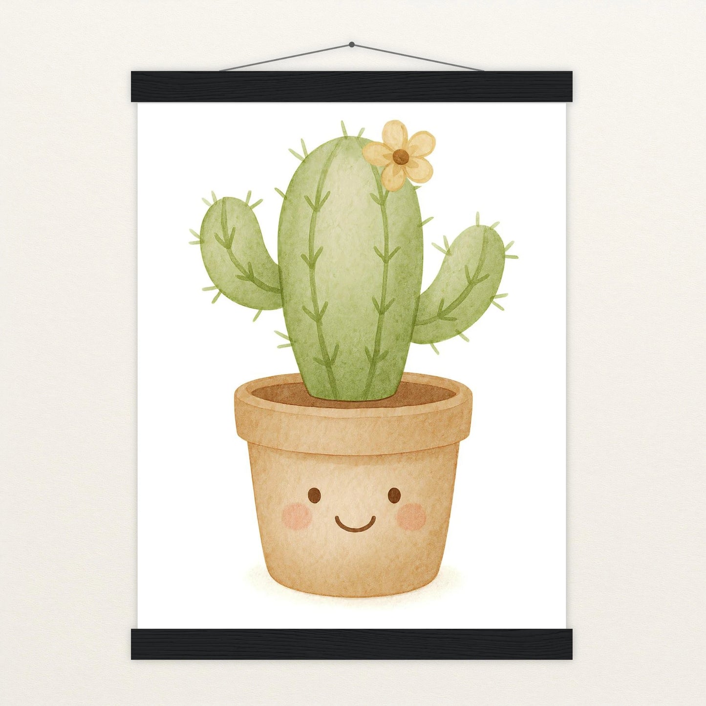 Kaktus Poster mit Leisten von tinylearner