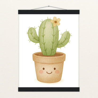 Kaktus Poster mit Leisten von tinylearner