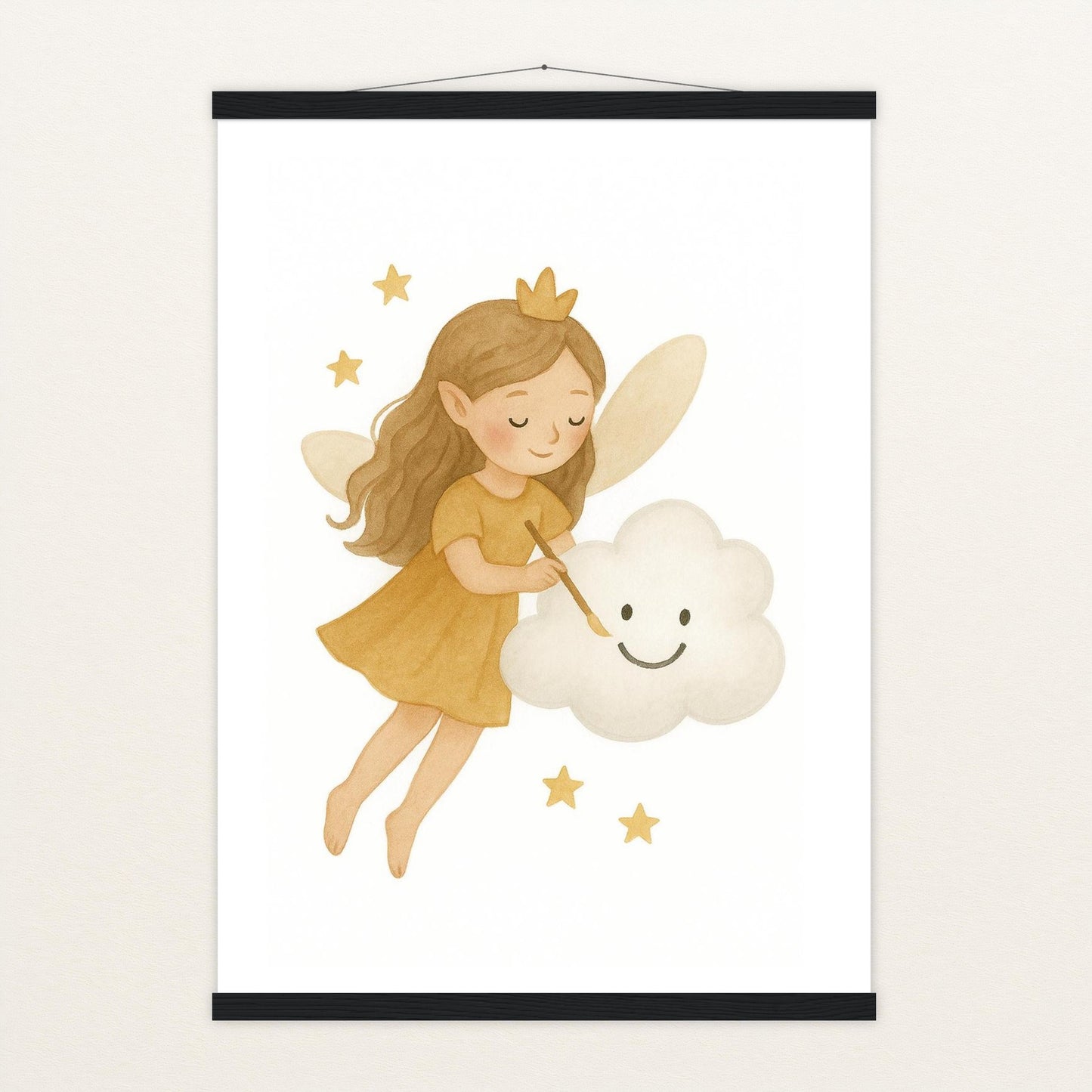 Fina die Fee - Motiv: "Wolke" Poster mit Leisten von tinylearner