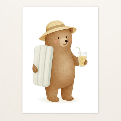 Balu der Bär - Motiv: "Strandtag" Poster von tinylearner