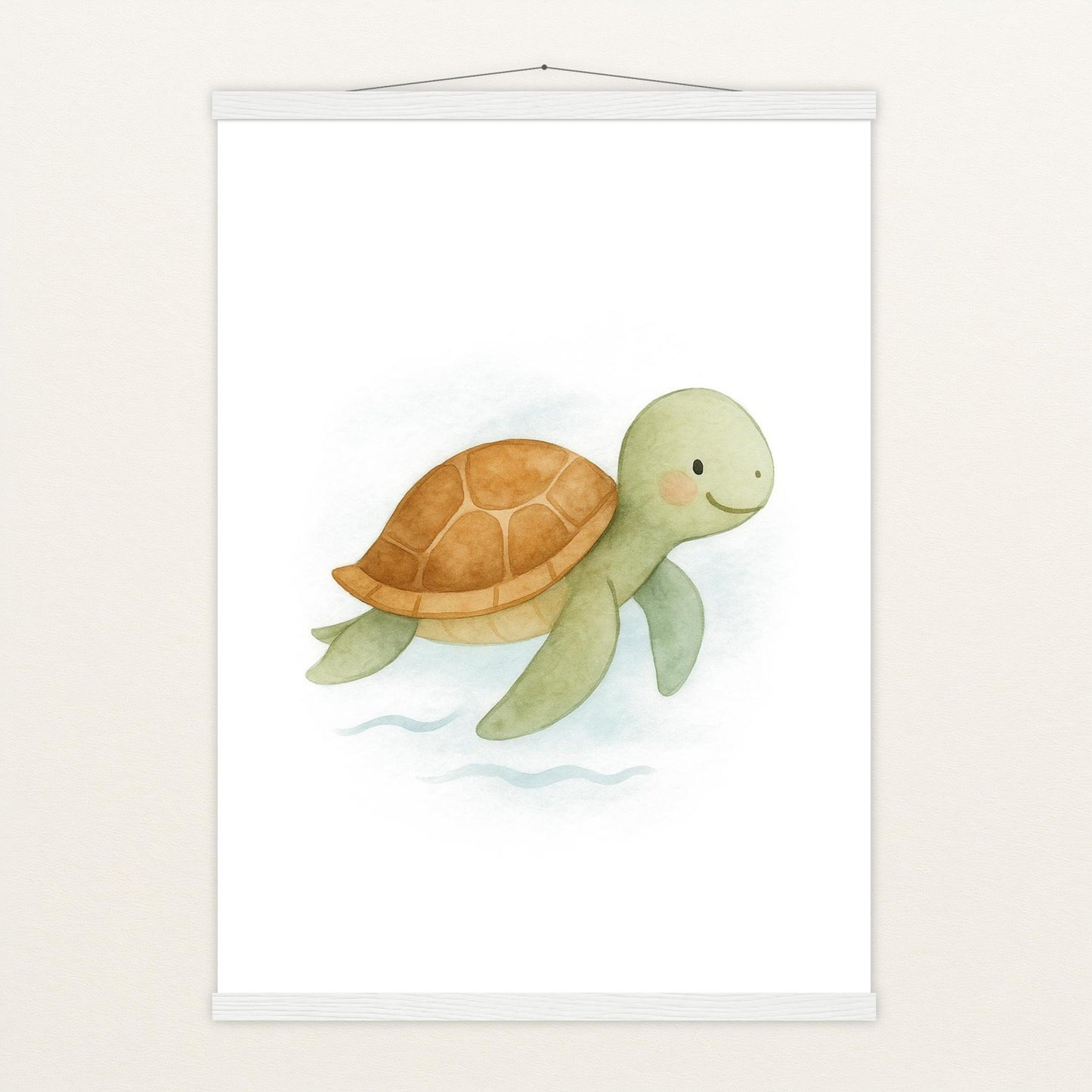 Sora die Schildkröte Poster mit Leisten von tinylearner