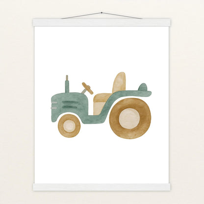 Traktor Poster mit Leisten von tinylearner