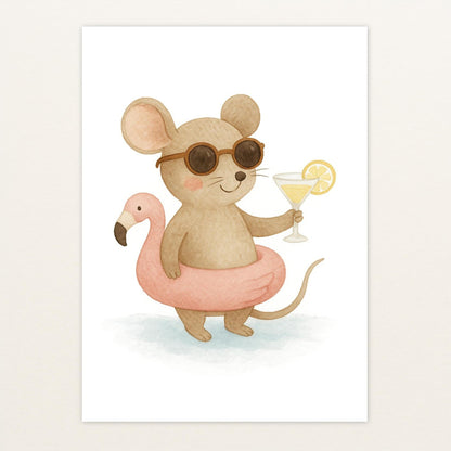 Mimi die Maus - Motiv: "Pooltag" Poster von tinylearner