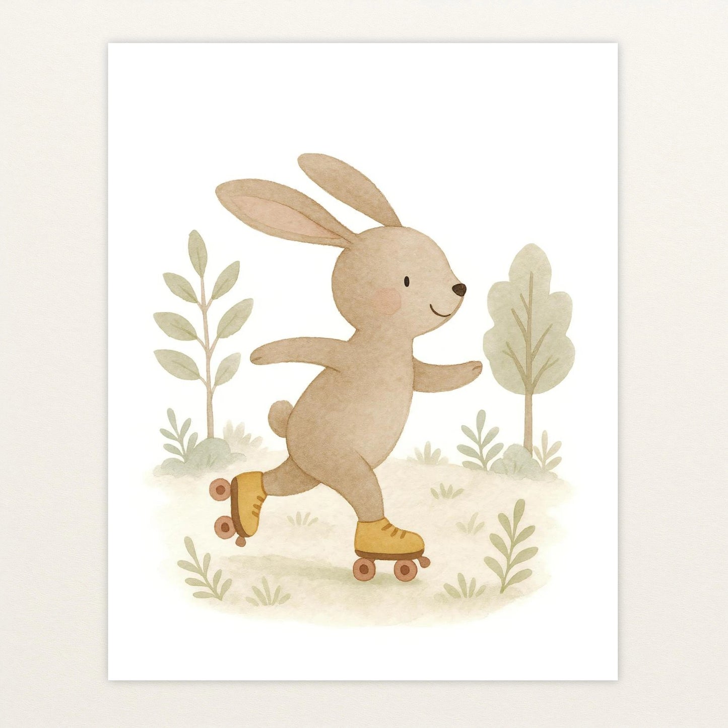 Holly der Hase - Motiv: "Rollschuhe" Poster von tinylearner