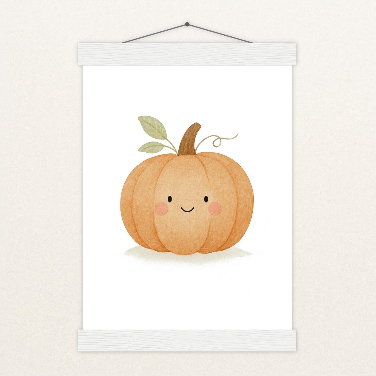 Gemüse: Kürbis Poster mit Leisten von tinylearner