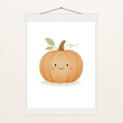 Gemüse: Kürbis Poster mit Leisten von tinylearner