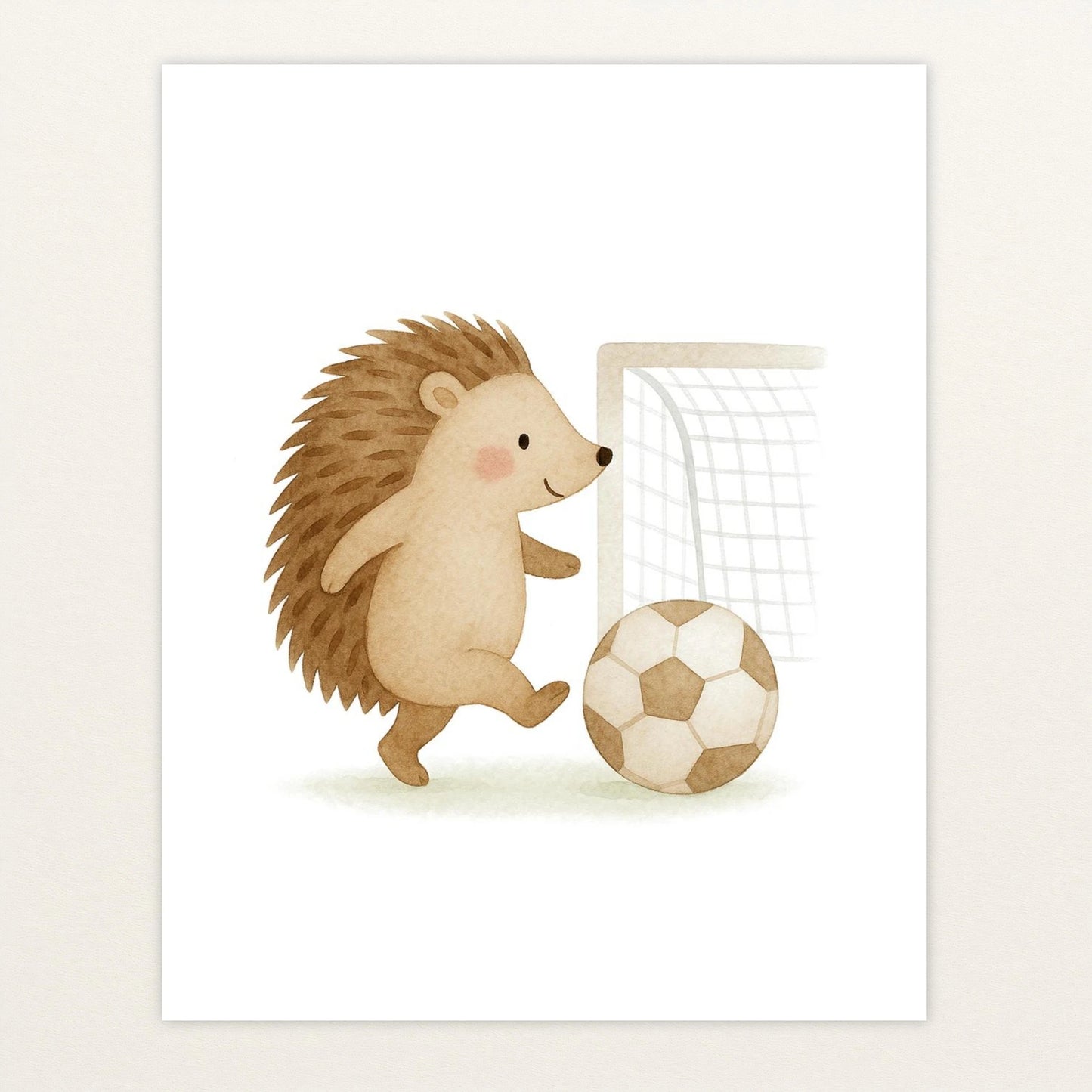 Iggi der Igel - Motiv: "Fußball" Poster von tinylearner