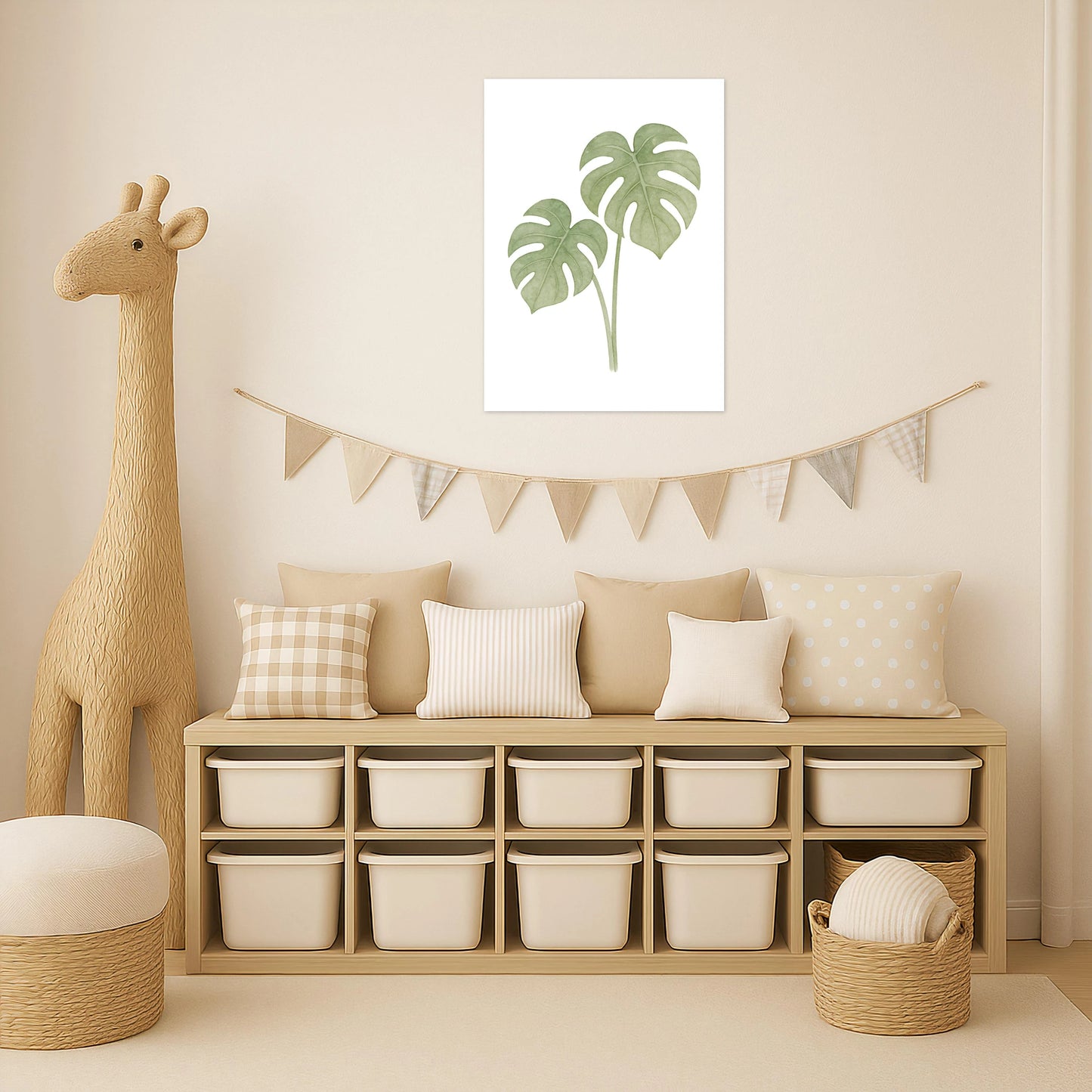 Monstera-Blätter Poster von tinylearner