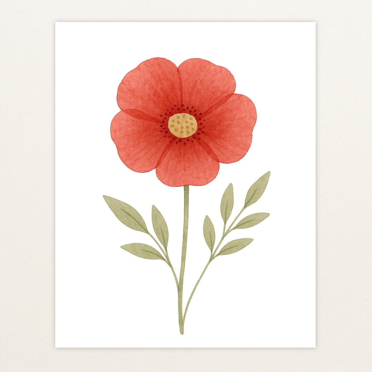 Mohnblume Poster von tinylearner