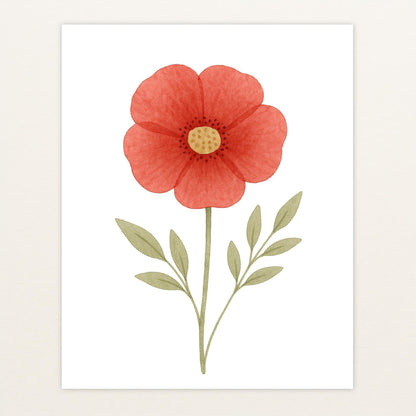 Mohnblume Poster von tinylearner
