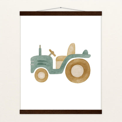 Traktor Poster mit Leisten von tinylearner