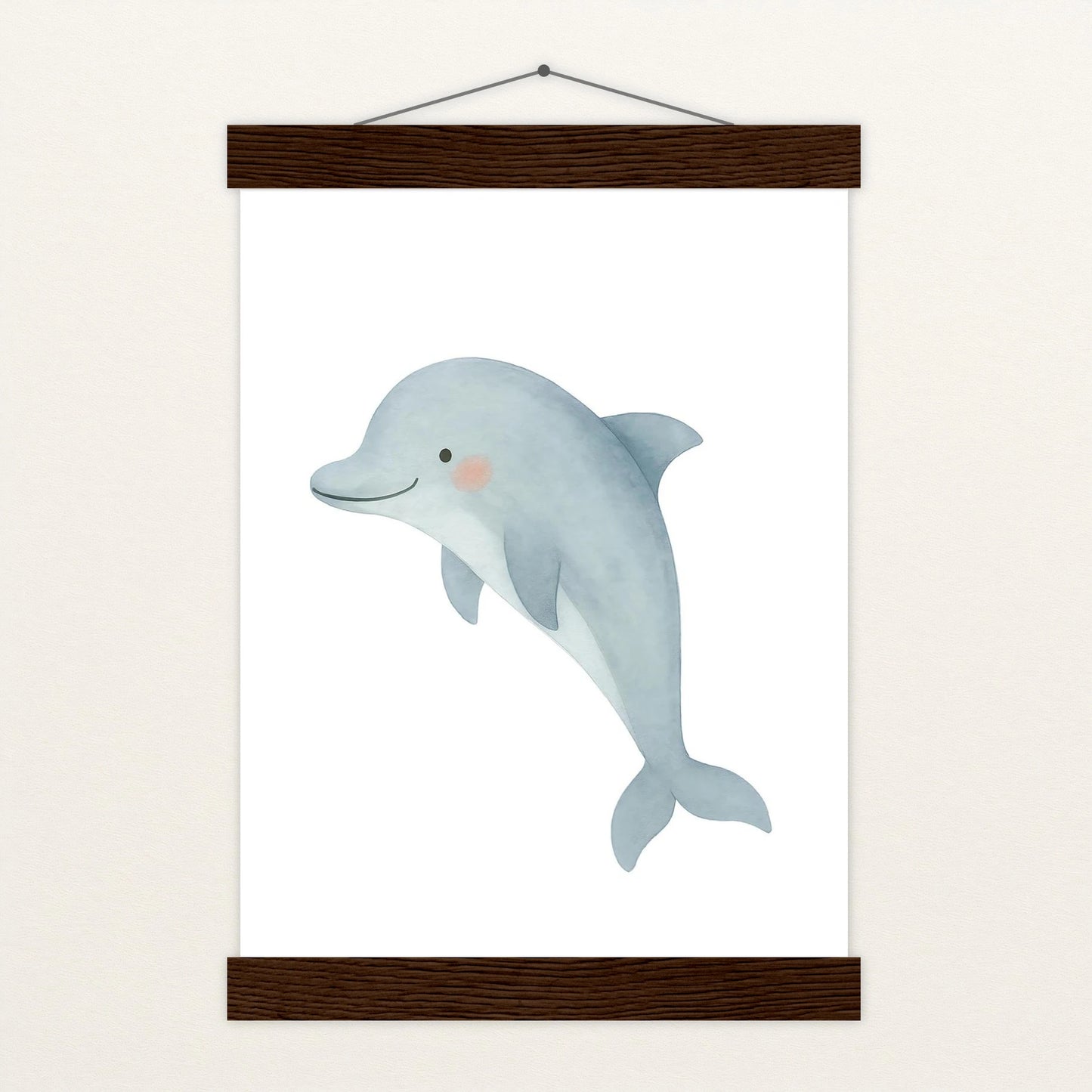 Dora der Delfin Poster mit Leisten von tinylearner