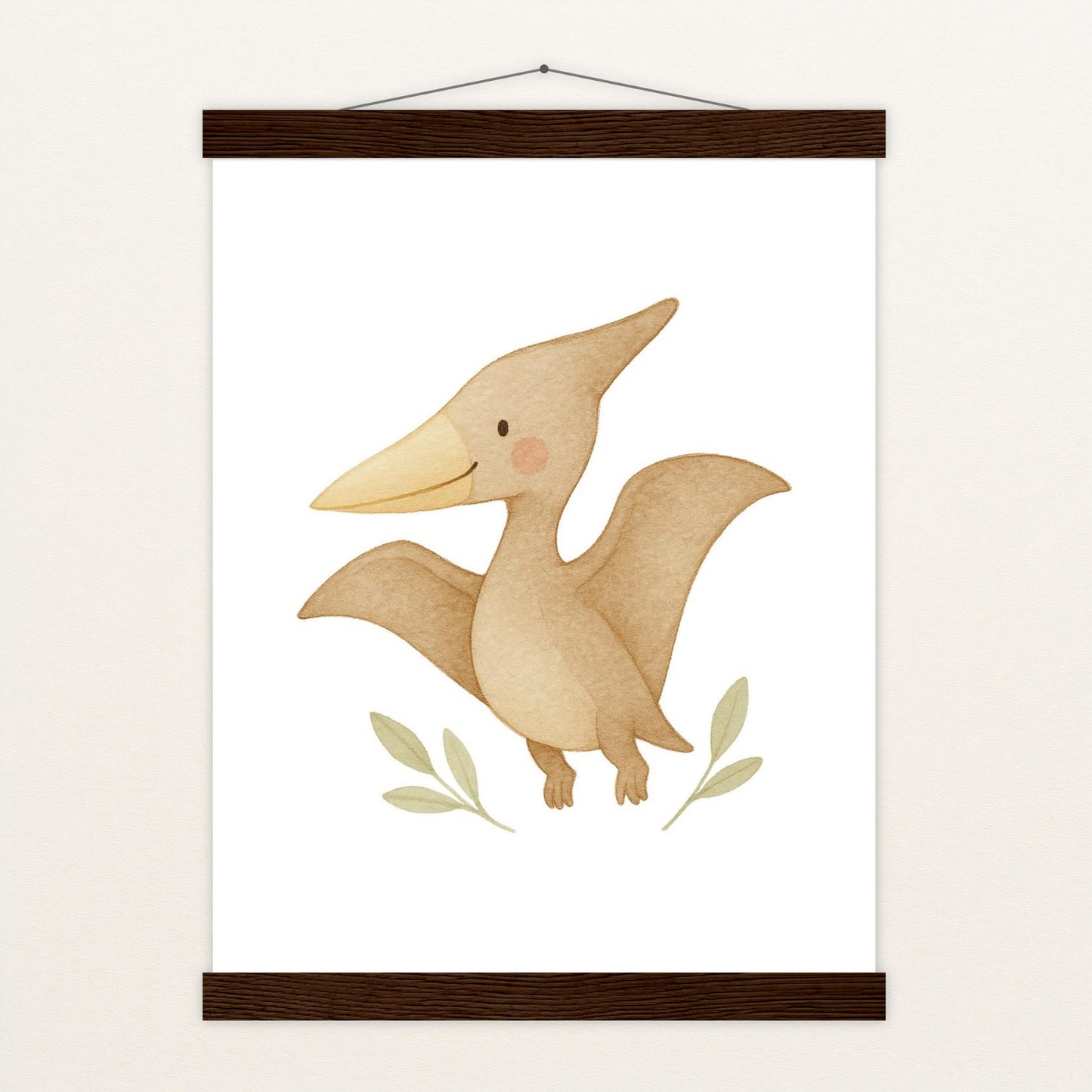 Dinosaurier Pteranodon Poster mit Leisten von tinylearner