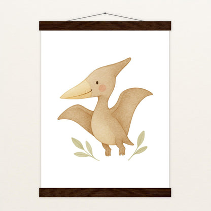 Dinosaurier Pteranodon Poster mit Leisten von tinylearner