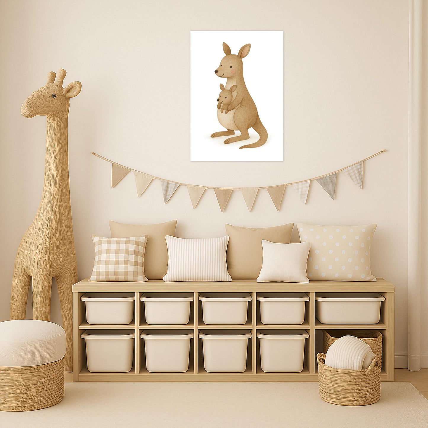 Kängu das Känguru Poster von tinylearner