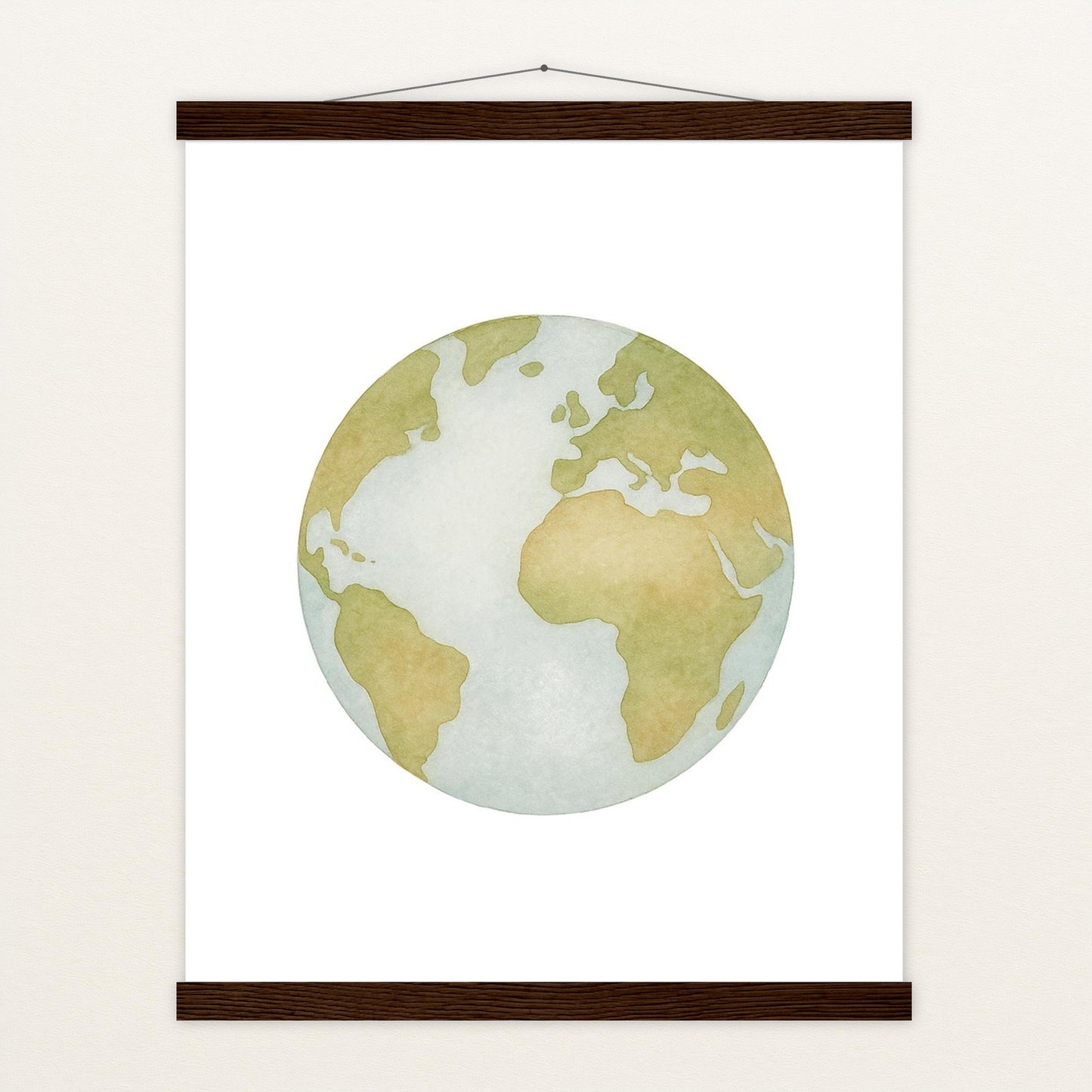 Erde Poster mit Leisten von tinylearner