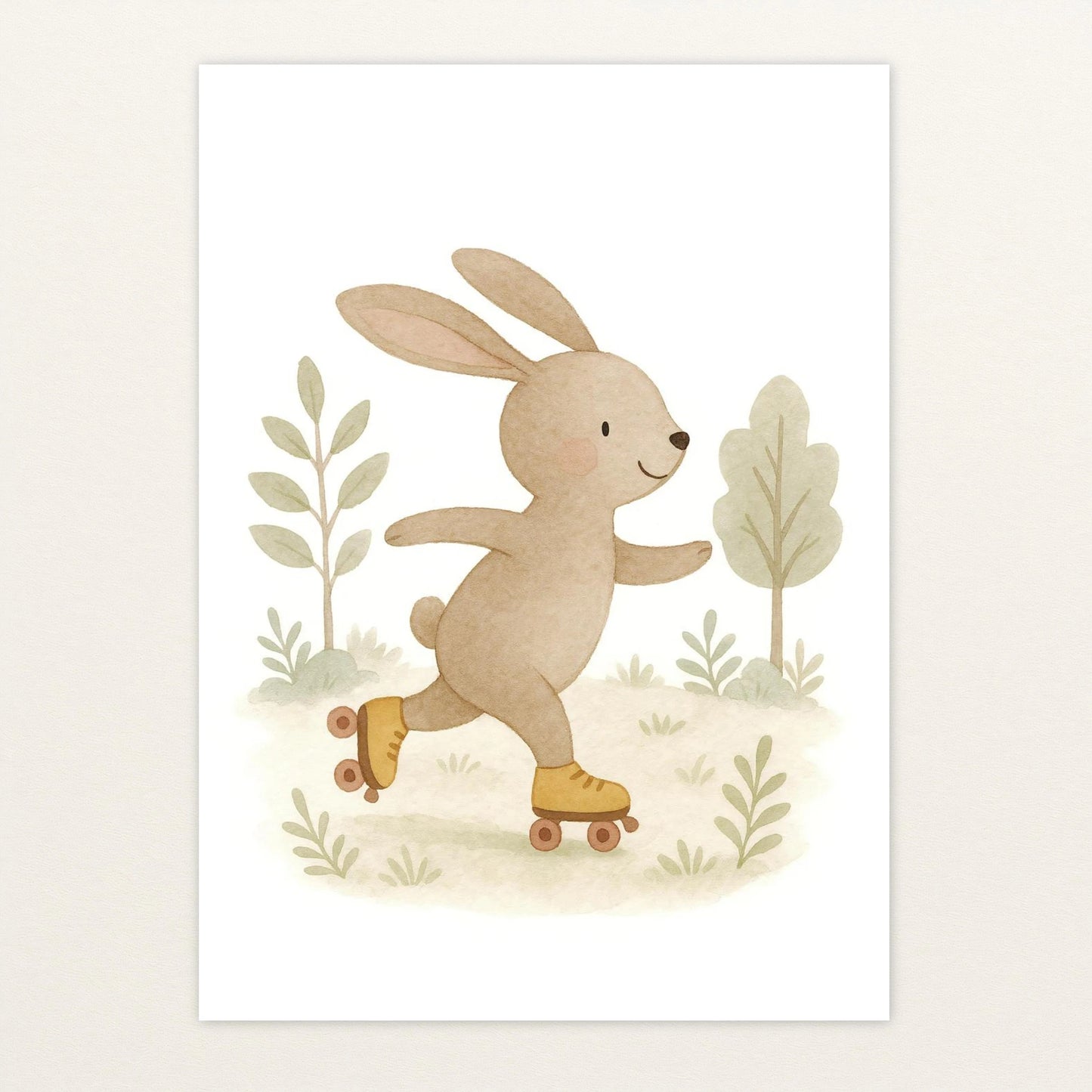 Holly der Hase - Motiv: "Rollschuhe" Poster von tinylearner