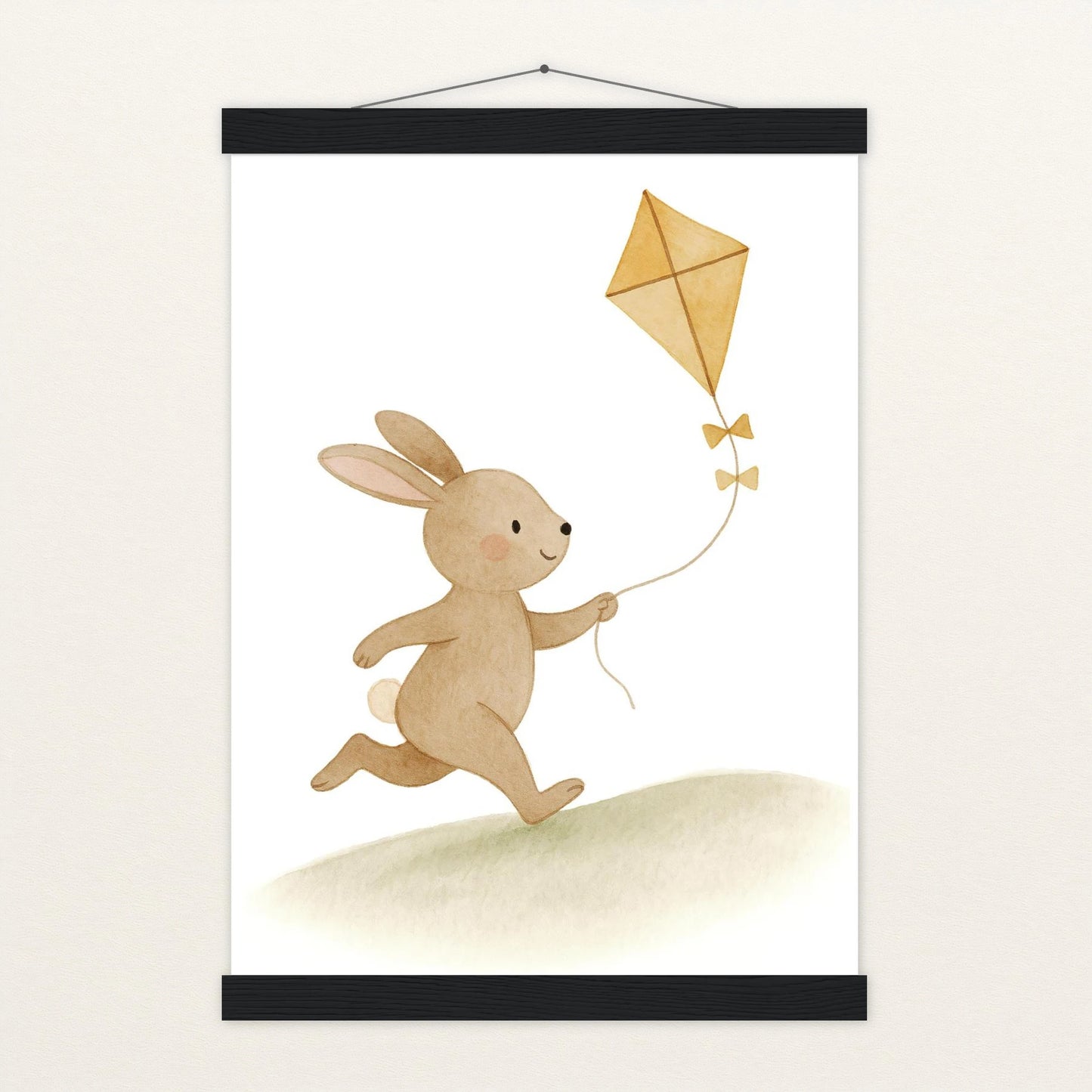 Holly der Hase - Motiv: "Drachen" Poster mit Leisten von tinylearner