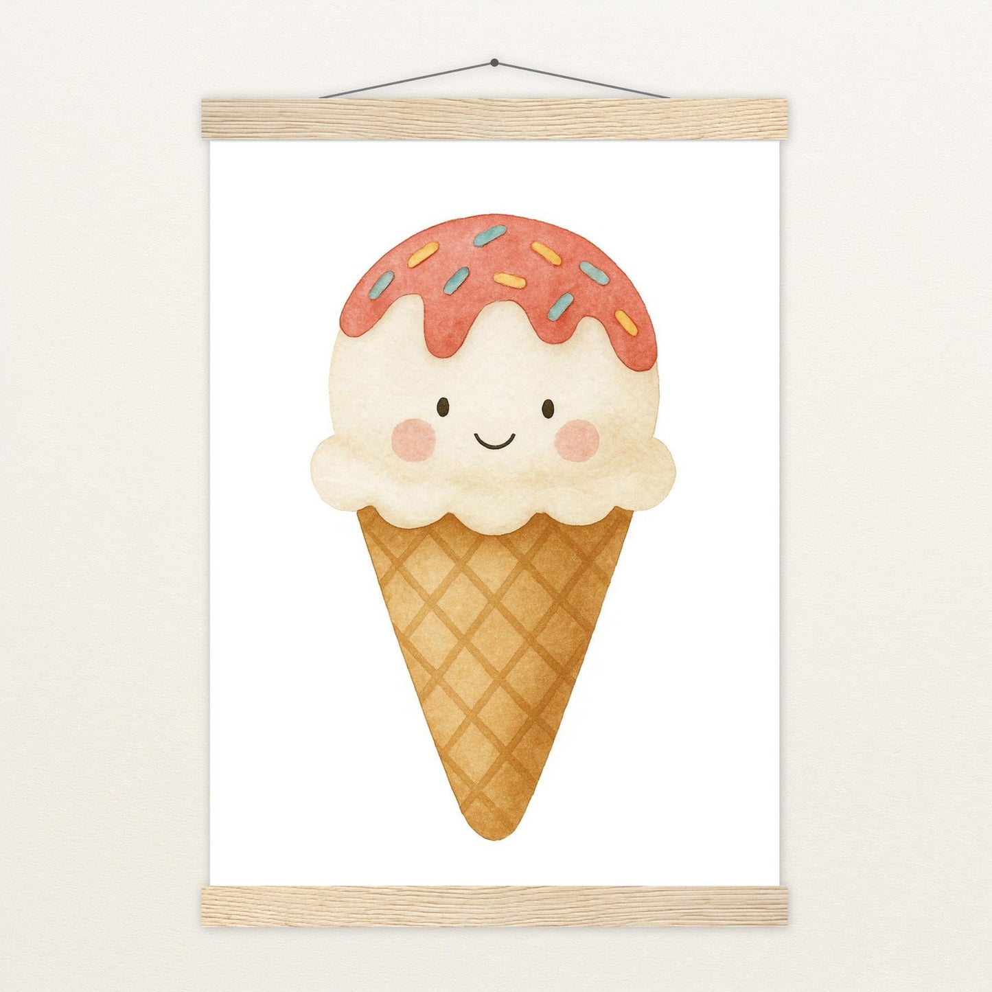 Süßes: Eiscreme Poster mit Leisten von tinylearner
