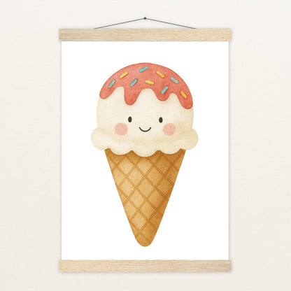 Süßes: Eiscreme Poster mit Leisten von tinylearner