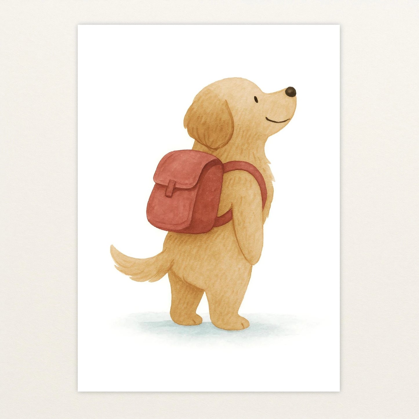 Hugo der Hund - Motiv: "Rucksack" Poster von tinylearner