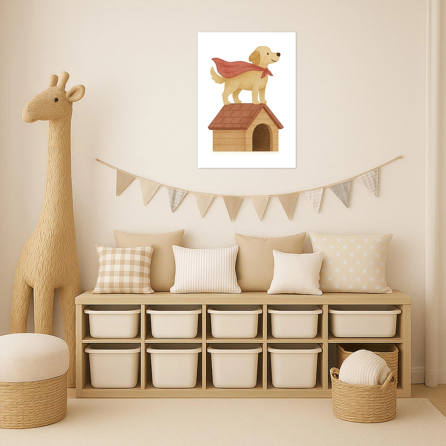 Hugo der Hund - Motiv: "Superheld" Poster von tinylearner