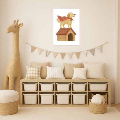 Hugo der Hund - Motiv: "Superheld" Poster von tinylearner