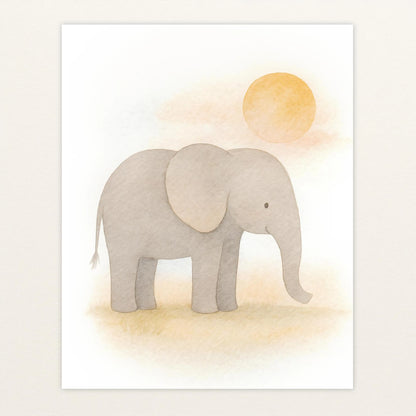 Emil der Elefant - Motiv: "Sonne" Poster von tinylearner