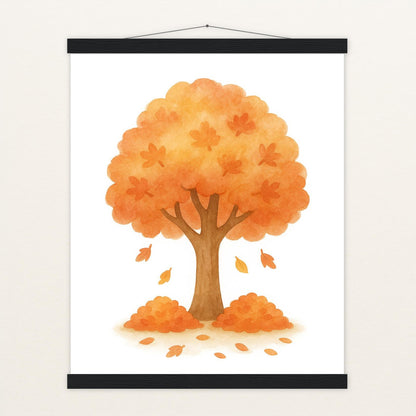 Ahornbaum Poster mit Leisten von tinylearner