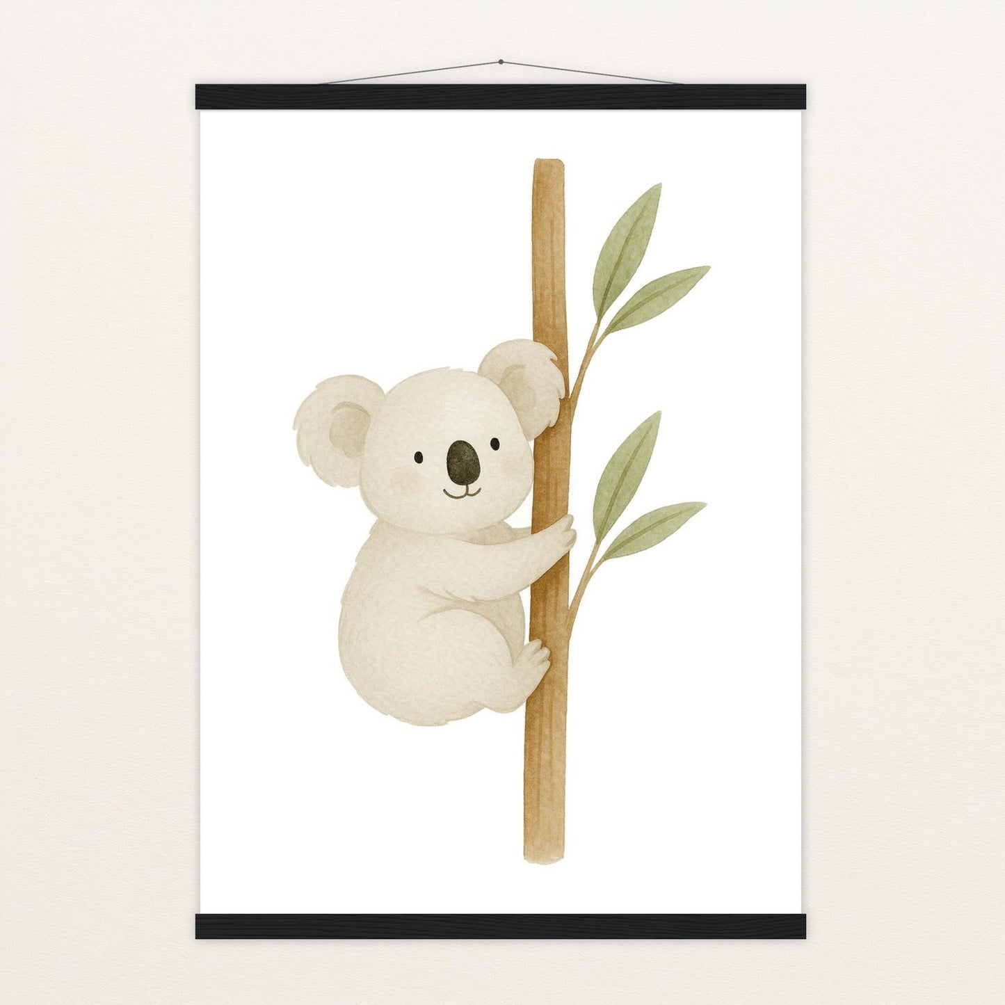 Kori der Koala Poster mit Leisten von tinylearner