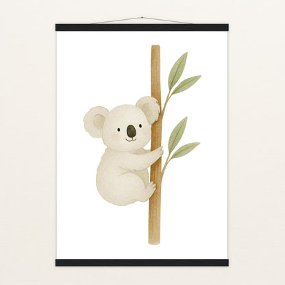Kori der Koala Poster mit Leisten von tinylearner