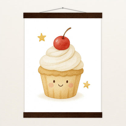 Süßes: Cupcake Poster mit Leisten von tinylearner