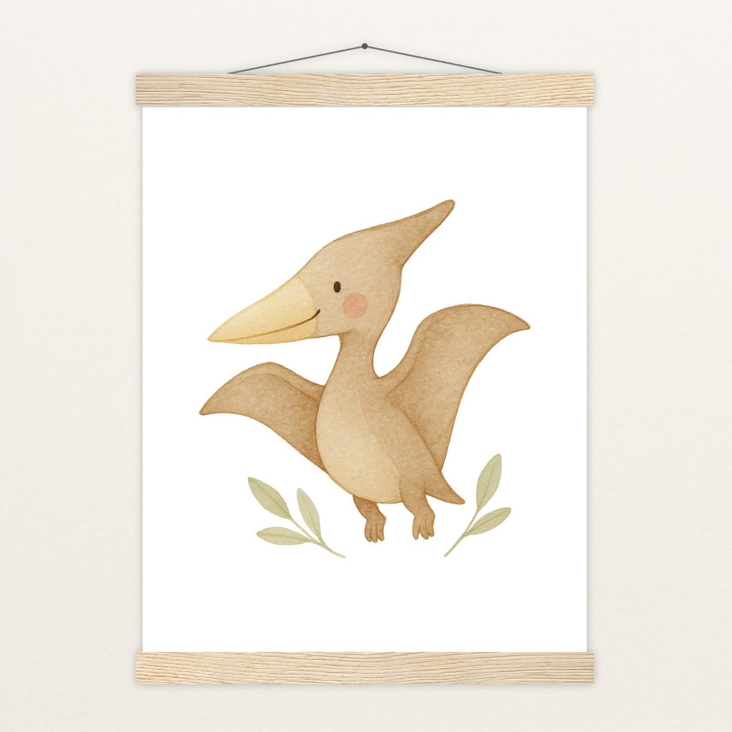 Dinosaurier Pteranodon Poster mit Leisten von tinylearner
