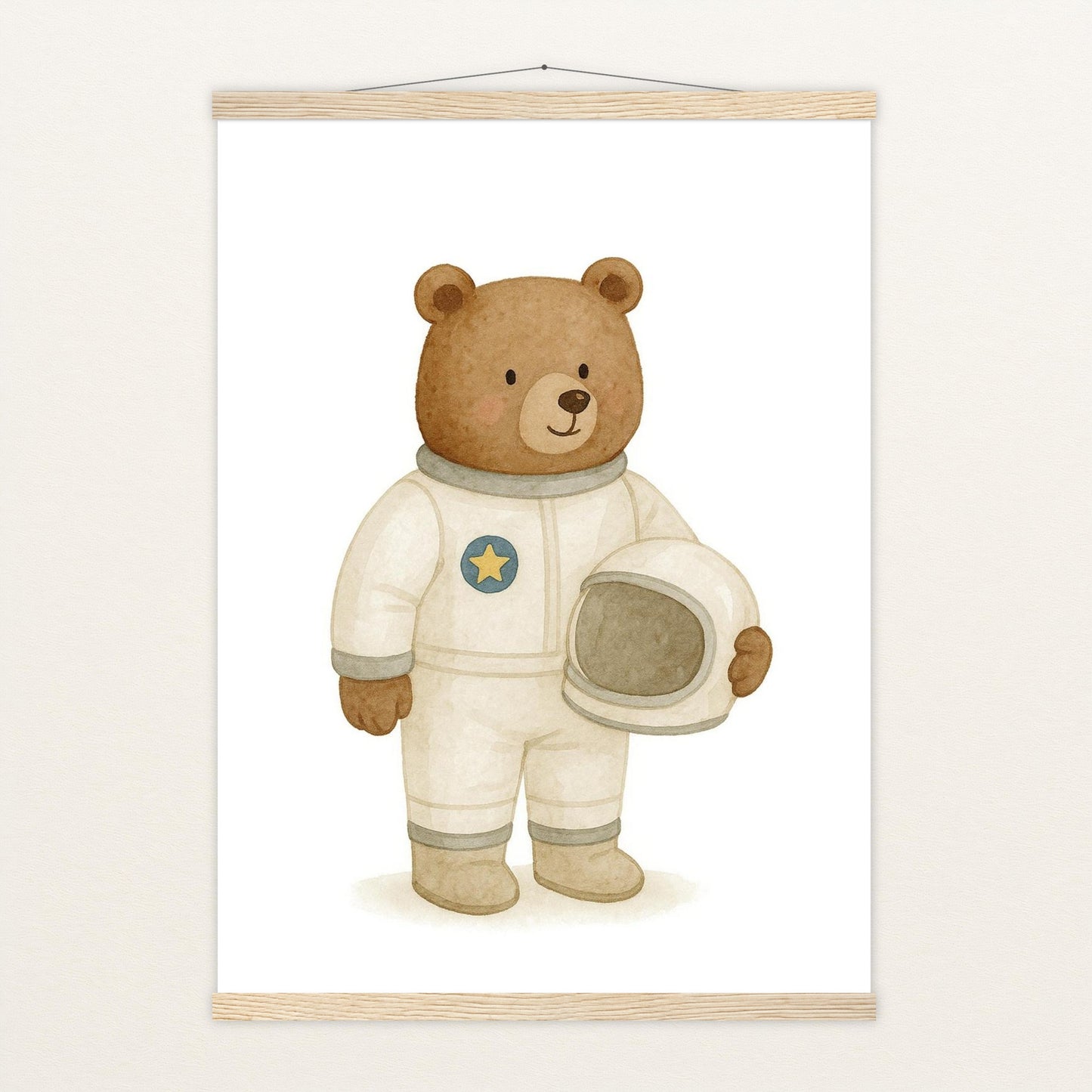Balu der Bär - Motiv: "Astronaut" Poster mit Leisten von tinylearner