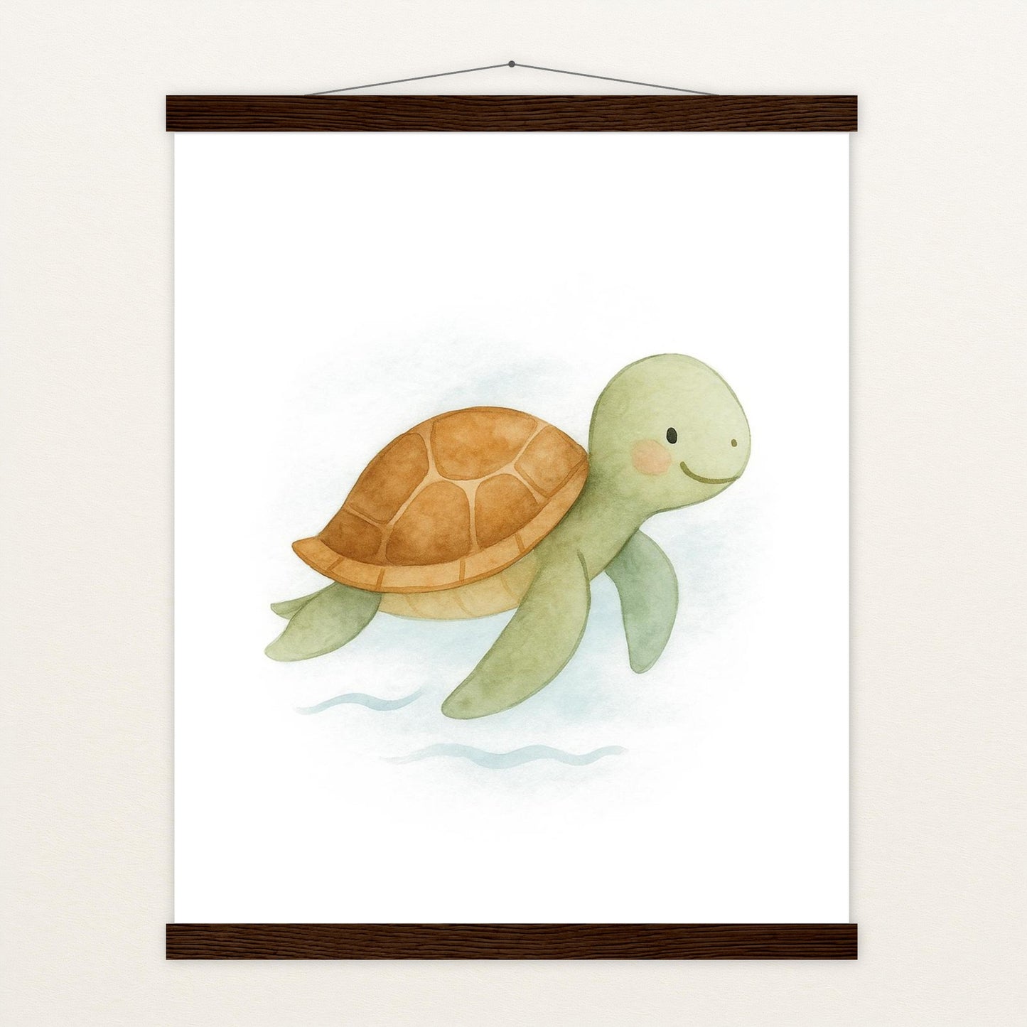 Sora die Schildkröte Poster mit Leisten von tinylearner