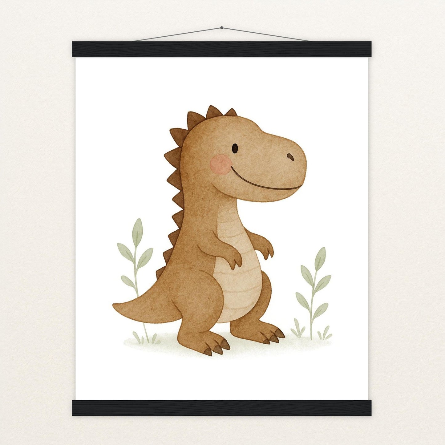 Dinosaurier T-Rex Poster mit Leisten von tinylearner