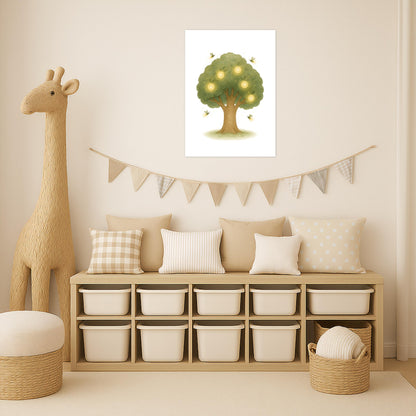 Leuchtbaum Poster von tinylearner