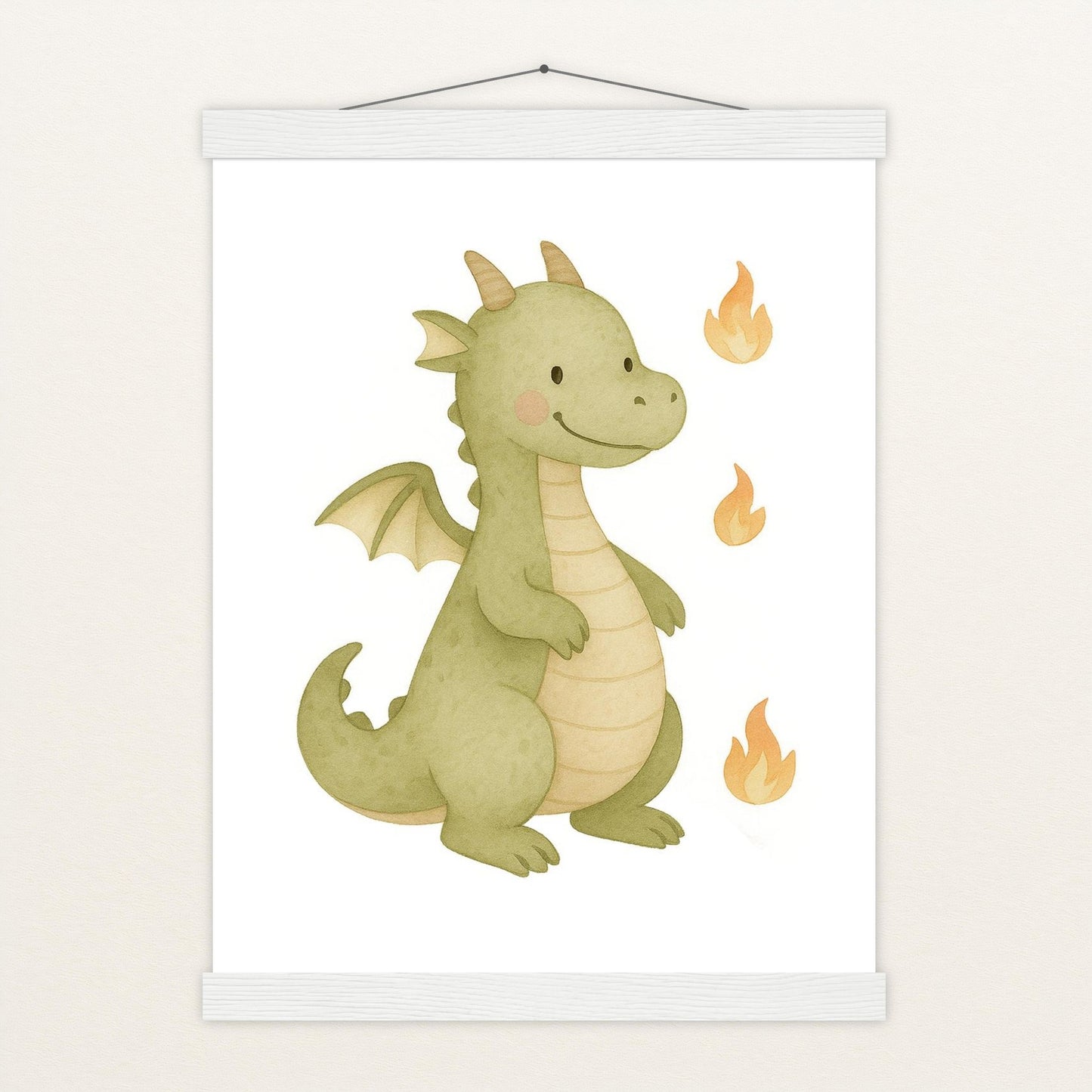 Drax der Drache Poster mit Leisten von tinylearner