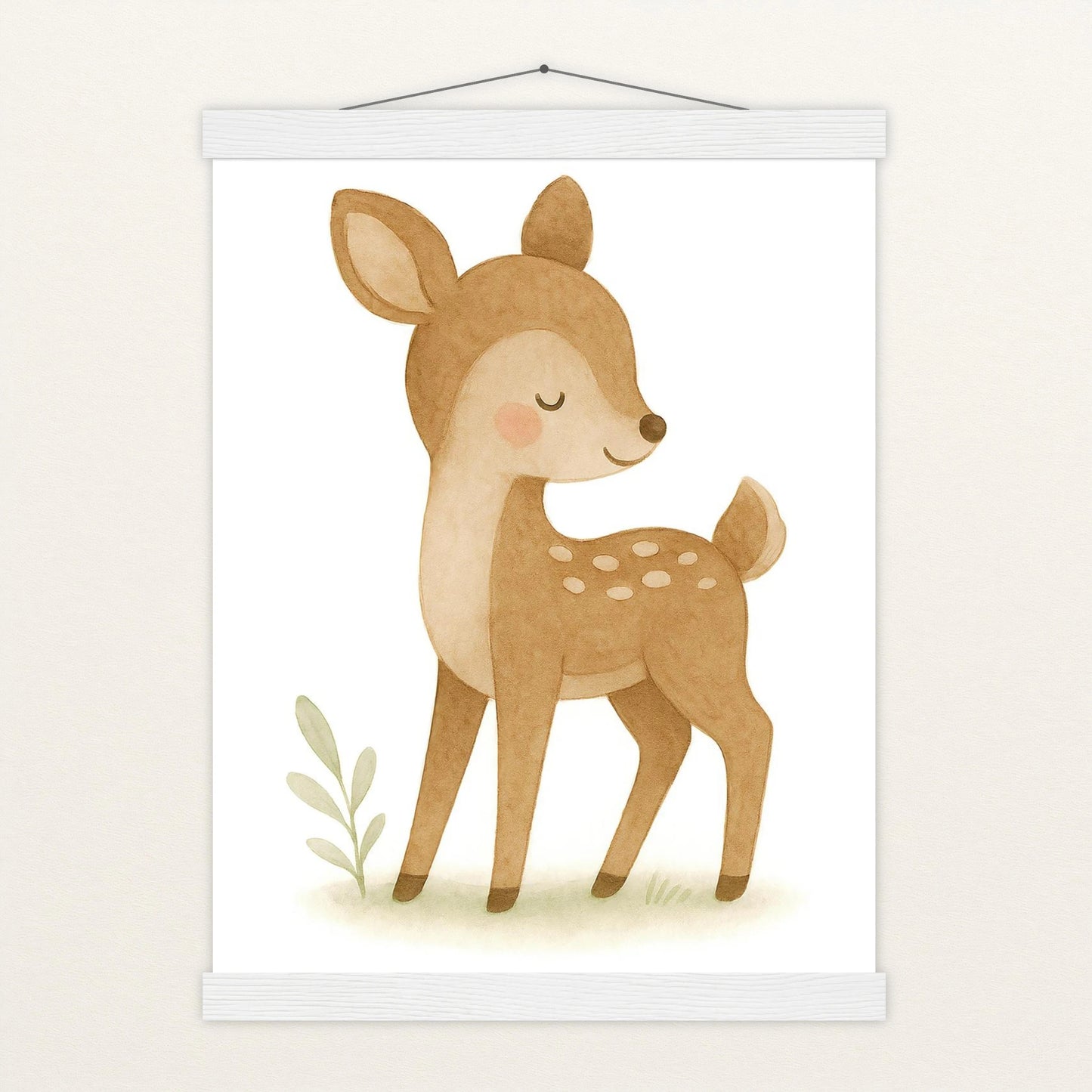 Ria das Reh Poster mit Leisten von tinylearner