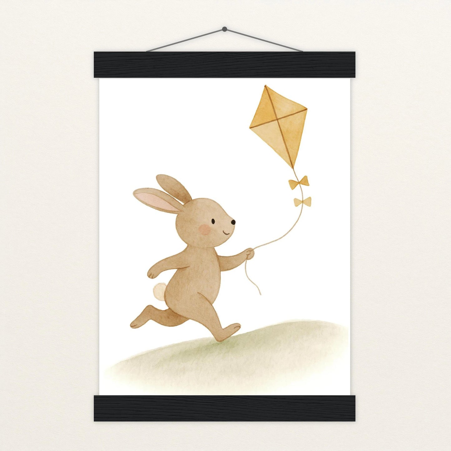 Holly der Hase - Motiv: "Drachen" Poster mit Leisten von tinylearner