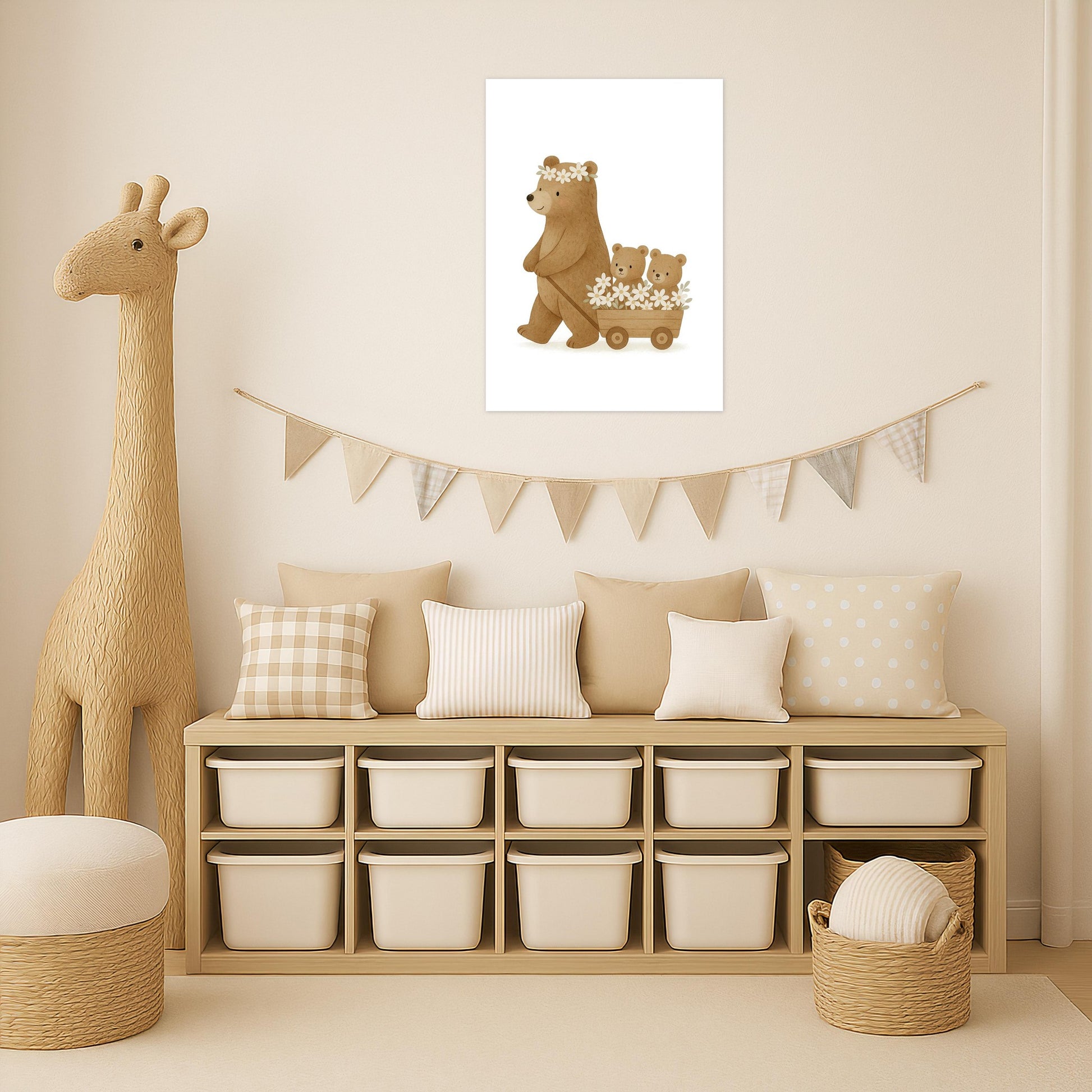 Balu der Bär - Motiv: "Bollerwagen" Poster von tinylearner