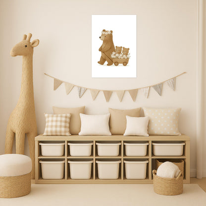 Balu der Bär - Motiv: "Bollerwagen" Poster von tinylearner